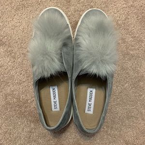Steve Madden Platform Pom Pom Sneakers
